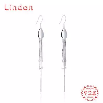 Серьги-капли из стерлингового серебра 925 пробы Lindon, серьги-капли для женщин, подарки на свадьбу серебряный