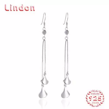 Серьги-капли из стерлингового серебра 925 пробы Lindon, серьги-капли для женщин, подарки на свадьбу серебряный