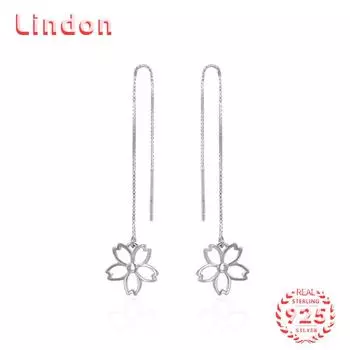 Серьги-капли из стерлингового серебра 925 пробы Lindon, серьги-капли для женщин, подарки на свадьбу серебряный