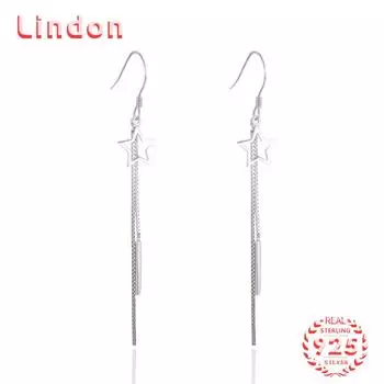 Серьги-капли из стерлингового серебра 925 пробы Lindon, серьги-капли для женщин, подарки на свадьбу серебряный