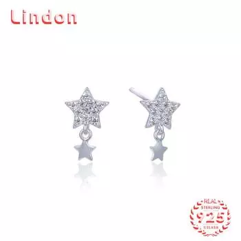 Серьги-капли из стерлингового серебра 925 пробы Lindon, серьги-капли для женщин, подарки на свадьбу серебряный