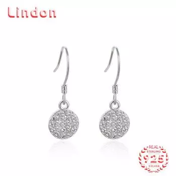 Серьги-капли из стерлингового серебра 925 пробы Lindon, серьги-капли для женщин, подарки на свадьбу серебряный