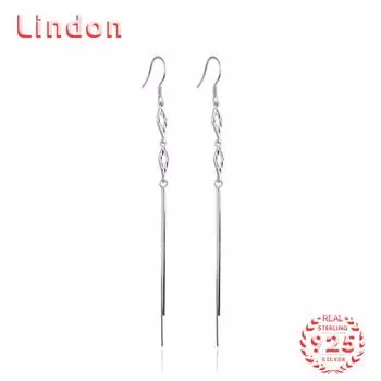 Серьги-капли из стерлингового серебра 925 пробы Lindon, серьги-капли для женщин, подарки на свадьбу серебряный