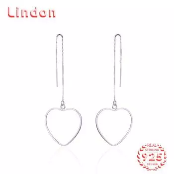 Серьги-капли из стерлингового серебра 925 пробы Lindon, серьги-капли для женщин, подарки на свадьбу серебряный