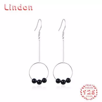 Серьги-капли из стерлингового серебра 925 пробы Lindon, серьги-капли для женщин, подарки на свадьбу серебряный