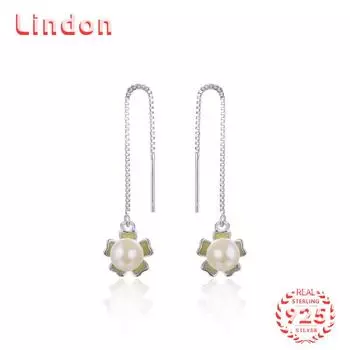 Серьги-капли из стерлингового серебра 925 пробы Lindon, серьги-капли для женщин, подарки на свадьбу