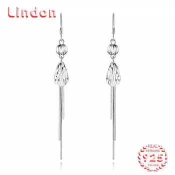 Серьги-капли из стерлингового серебра 925 пробы Lindon, серьги-капли для женщин, подарки на свадьбу серебряный