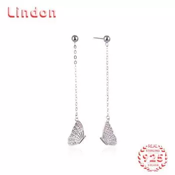 Серьги-капли из стерлингового серебра 925 пробы Lindon, серьги-капли для женщин, подарки на свадьбу серебряный