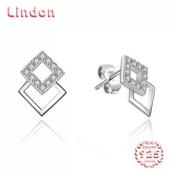 Серьги-капли из стерлингового серебра 925 пробы Lindon, серьги-капли для женщин, подарки на свадьбу серебряный