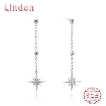 Серьги-капли из стерлингового серебра 925 пробы Lindon, серьги-капли для женщин, подарки на свадьбу серебряный