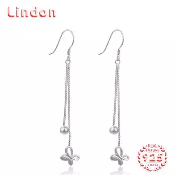 Серьги-капли из стерлингового серебра 925 пробы Lindon, серьги-капли для женщин, подарки на свадьбу серебряный