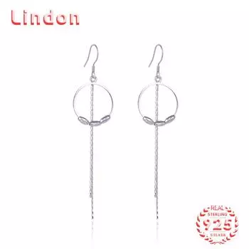 Серьги-капли из стерлингового серебра 925 пробы Lindon, серьги-капли для женщин, подарки на свадьбу серебряный