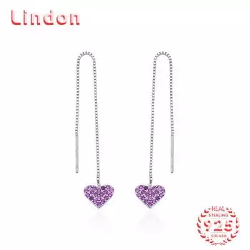 Серьги-капли из стерлингового серебра 925 пробы Lindon, серьги-капли для женщин, подарки на свадьбу