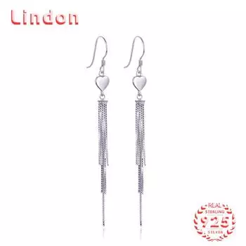 Серьги-капли из стерлингового серебра 925 пробы Lindon, серьги-капли для женщин, подарки на свадьбу серебряный