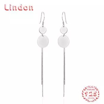 Серьги-капли из стерлингового серебра 925 пробы Lindon, серьги-капли для женщин, подарки на свадьбу серебряный