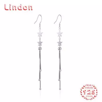 Серьги-капли из стерлингового серебра 925 пробы Lindon, серьги-капли для женщин, подарки на свадьбу серебряный