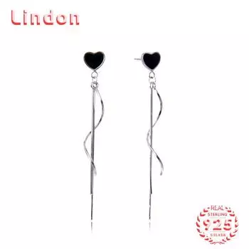 Серьги-капли из стерлингового серебра 925 пробы Lindon, серьги-капли для женщин, подарки на свадьбу серебряный