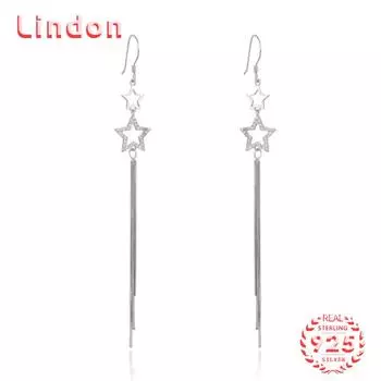 Серьги-капли из стерлингового серебра 925 пробы Lindon, серьги-капли для женщин, подарки на свадьбу серебряный