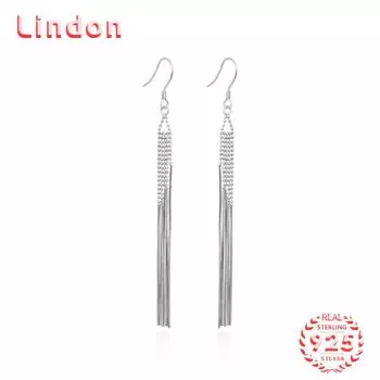 Серьги-капли из стерлингового серебра 925 пробы Lindon, серьги-капли для женщин, подарки на свадьбу серебряный