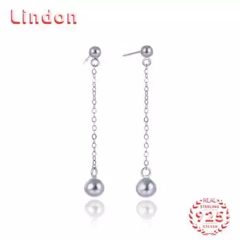 Серьги-капли из стерлингового серебра 925 пробы Lindon, серьги-капли для женщин, подарки на свадьбу серебряный