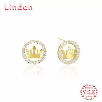 Серьги-капли из стерлингового серебра 925 пробы Lindon, серьги-капли для женщин, подарки на свадьбу золотой