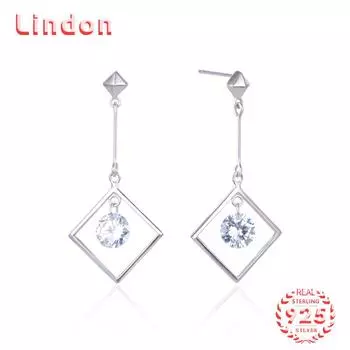 Серьги-капли из стерлингового серебра 925 пробы Lindon, серьги-капли для женщин, подарки на свадьбу серебряный