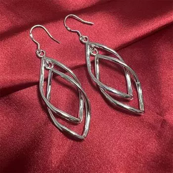 Серьги-капли из стерлингового серебра 925 пробы для женщин, модные свадебные украшения, подарки