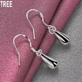 Серьги-капли из стерлингового серебра 925 пробы для пирсинга, модные свадебные украшения 3.00*0.60cm