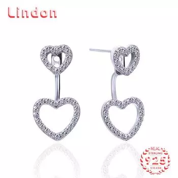 Серьги-капли из стерлингового серебра 925 пробы Lindon, серьги-капли для женщин, подарки на свадьбу серебряный