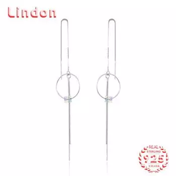 Серьги-капли из стерлингового серебра 925 пробы Lindon, серьги-капли для женщин, подарки на свадьбу серебряный