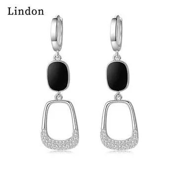 Серьги-капли Lindon из медного сплава с цирконием, серьги-капли для женщин, подарки на свадьбу