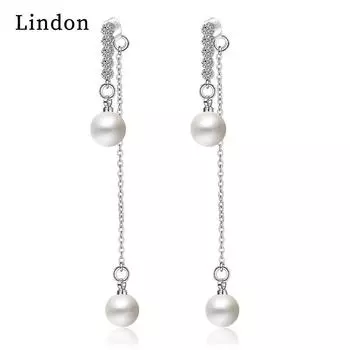 Серьги-капли Lindon из медного сплава с цирконием, серьги-капли для женщин, подарки на свадьбу