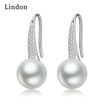 Серьги-капли Lindon из медного сплава с цирконом, серьги-капли для женщин, подарки на свадьбу