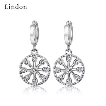 Серьги-капли Lindon из медного сплава с цирконом, серьги-капли для женщин, подарки на свадьбу