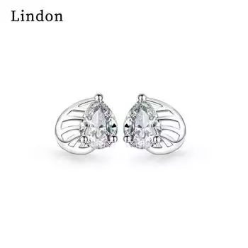 Серьги-капли Lindon из медного сплава с цирконием, серьги-капли для женщин, подарки на свадьбу