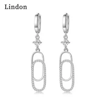 Серьги-капли Lindon из медного сплава с цирконием, серьги-капли для женщин, подарки на свадьбу