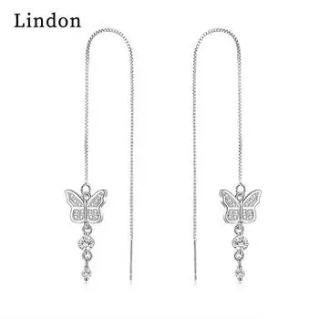 Серьги-капли Lindon из медного сплава с цирконом, серьги-капли для женщин, подарки на свадьбу