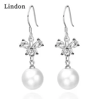 Серьги-капли Lindon из медного сплава с цирконом, серьги-капли для женщин, подарки на свадьбу