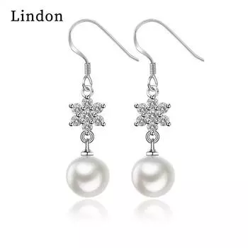 Серьги-капли Lindon из медного сплава с цирконием, серьги-капли для женщин, подарки на свадьбу