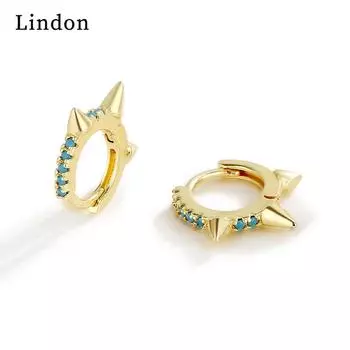 Серьги-капли Lindon из медного сплава с цирконом, серьги-капли для женщин, подарки на свадьбу серебряный