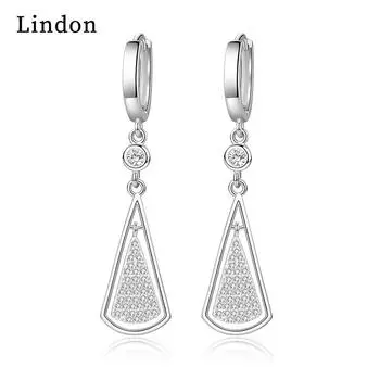 Серьги-капли Lindon из медного сплава с цирконием, серьги-капли для женщин, подарки на свадьбу