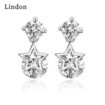 Серьги-капли Lindon из медного сплава с цирконием, серьги-капли для женщин, подарки на свадьбу