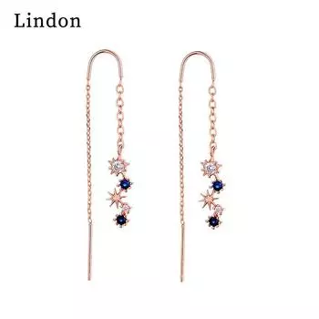 Серьги-капли Lindon из медного сплава с цирконом, серьги-капли для женщин, подарки на свадьбу