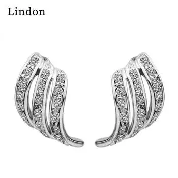 Серьги-капли Lindon из медного сплава с цирконом, серьги-капли для женщин, подарки на свадьбу