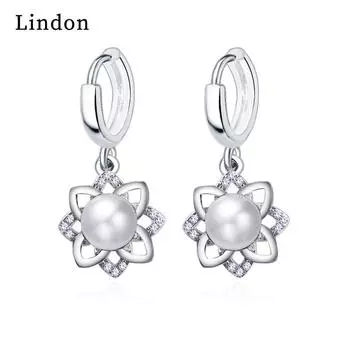 Серьги-капли Lindon из медного сплава с цирконом, серьги-капли для женщин, подарки на свадьбу