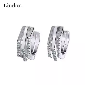 Серьги-капли Lindon из медного сплава с цирконом, серьги-капли для женщин, подарки на свадьбу