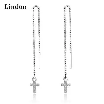 Серьги-капли Lindon из медного сплава с цирконием, серьги-капли для женщин, подарки на свадьбу