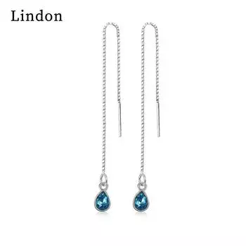 Серьги-капли Lindon из медного сплава с цирконом, серьги-капли для женщин, подарки на свадьбу