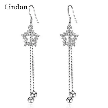 Серьги-капли Lindon из медного сплава с цирконием, серьги-капли для женщин, подарки на свадьбу