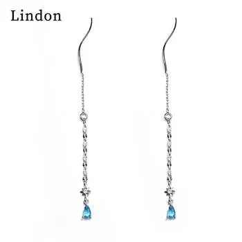 Серьги-капли Lindon из медного сплава с цирконом, серьги-капли для женщин, подарки на свадьбу